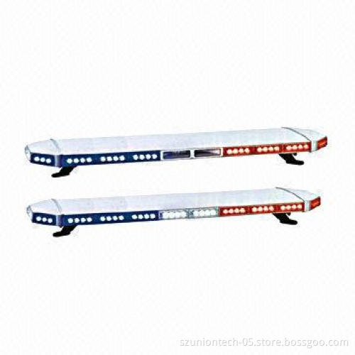 Low Profile LED Lightbar with Police Warning Light and 1,200mm Length, Various Colors are Available